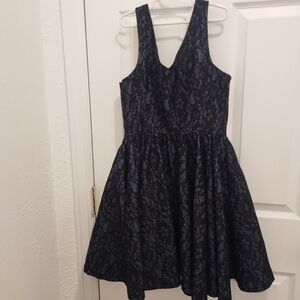Express Black Floral Lace Kids Dress